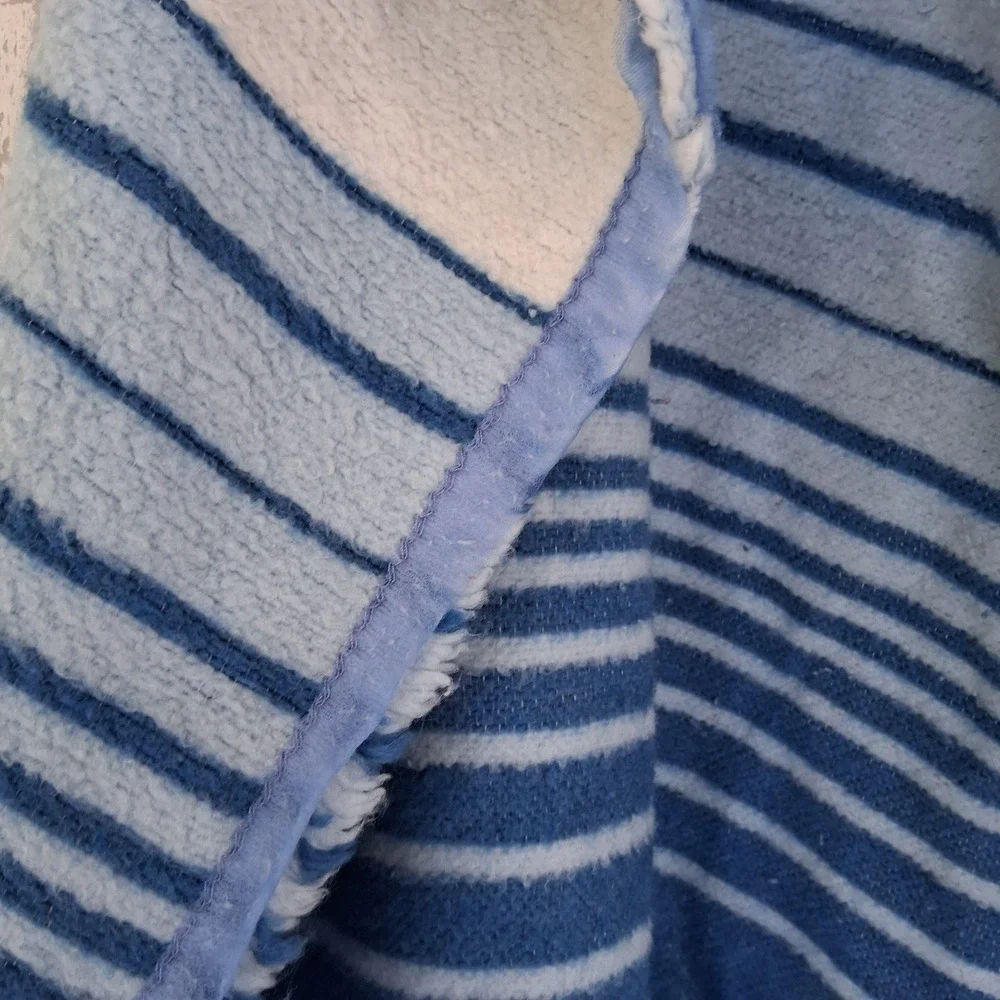Vintage 80s‎ 90s Mora Goose Geese Soft Blanket Country Blue Dusty Rose Tulips...